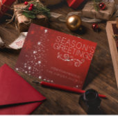 Seizoenen Groeten Gold Star Corporate Business Feestdagen Kaart