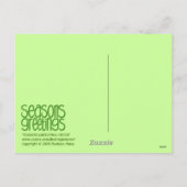 Seizoenen Groeten Groen Briefkaart (Achterkant)