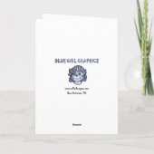 Seizoenen Groeten Holly en Fir Kaart (Achterkant)