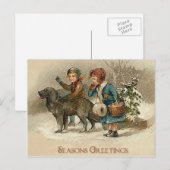  seizoenen Groeten Kaart - Voor uw vakantie (Voorkant / Achterkant)