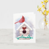 Seizoenen Groeten Kardinaal Kaart (Gele Bloem)