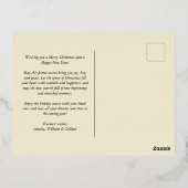 Seizoenen Groeten Kerstkaarsen Folie Feestdagen Briefkaart (Achterkant)