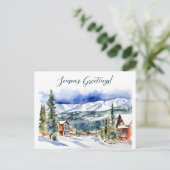 Seizoenen groeten Kerstmis Colorado Briefkaart (Staand voorkant)