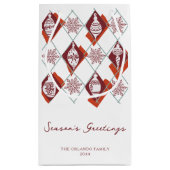 Seizoenen Groeten Kerstmis Scandinavische vakantie Klein Cadeauzakje (Achterkant)