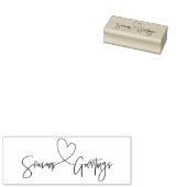 Seizoenen Groeten Kerstmis Vakantie Stamp Rubberstempel (Gestempeld)