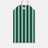 Seizoenen Groeten Kerstvakantie Groen Wit Cadeaulabel (Achterkant)