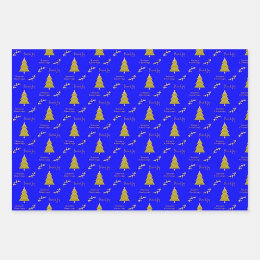 Seizoenen Groeten Kerstvellen Verpakking Papier Inpakpapier Vel (Voorkant 3)
