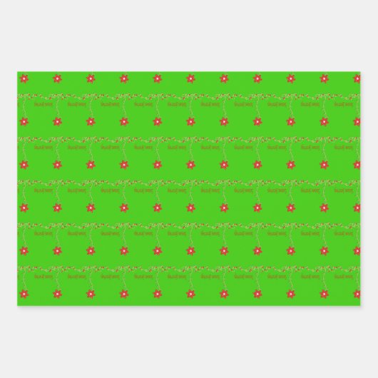 Seizoenen Groeten Kerstvellen Verpakking Papier Inpakpapier Vel (Voorkant 2)