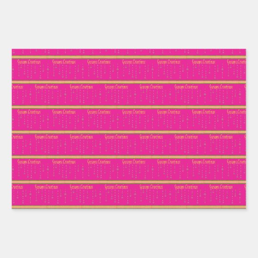 Seizoenen Groeten Kerstvellen Verpakking Papier Inpakpapier Vel (Voorkant)