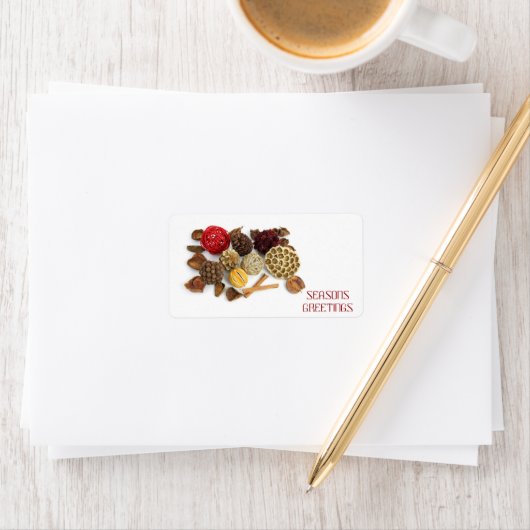 Seizoenen Groeten Potpourri Gift Labels (Insitu)