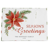 Seizoenen Groeten Retro Typografie Vakantieseizoen Groot Cadeauzakje (Voorkant)