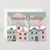 Seizoenen Groeten Rustiek Folk Art Vakantie Briefk Briefkaart (Voorkant / Achterkant)
