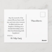 Seizoenen Groeten Rustiek Folk Art Vakantie Briefk Briefkaart (Achterkant)