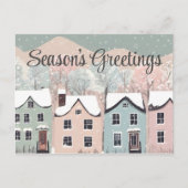 Seizoenen Groeten Rustiek Folk Art Vakantie Briefk Briefkaart (Voorkant)
