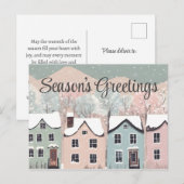 Seizoenen Groeten Rustiek Folk Art Vakantie Briefk Briefkaart (Voorkant / Achterkant)