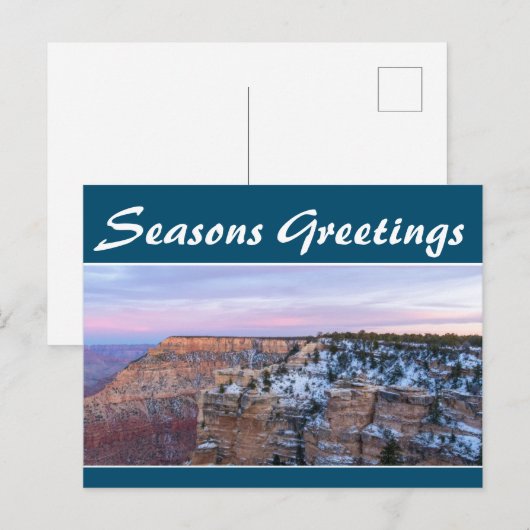 Seizoenen Groeten Sjabloon Gepersonaliseerd Briefk Briefkaart (Voorkant / Achterkant)