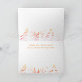 Seizoenen Groeten Sneeuw Beladen Bomen Witte Kerst Feestdagen Kaart (Binnen)