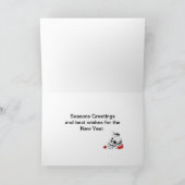 Seizoenen Groeten Spider, Skull en Rozen kaart (Binnen)