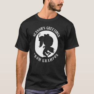 Seizoenen Groeten uit Krampus Duitse folklore Chr T-shirt