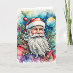 Seizoenen Groeten van Santa Claus Feestdagen Kaart