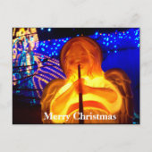 Seizoenen Groeten Vrolijk Kerst Engel Briefkaart (Voorkant)