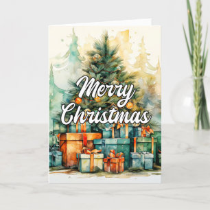 Seizoenen Groeten & Vrolijk Kerstfeest Feestdagen Kaart