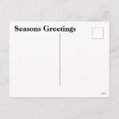 Seizoenen Groeten Vrolijk Kersthert Briefkaart (Achterkant)