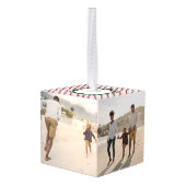 Seizoenen Groeten waterverf krans + streep foto Decoratie (Achter hoekig)