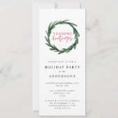 Seizoenen Groeten waterverf krans vakantie Kaart (Voorkant)