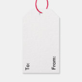 Seizoenen groetings blaast het groene kerstschrift cadeaulabel (Achterkant)