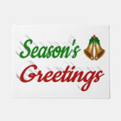 Seizoenen groetings blaast het groene kerstschrift deurmat (Voorkant)