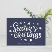 Seizoenen Groetings Corporate Holiday Kaart (Staand voorkant)