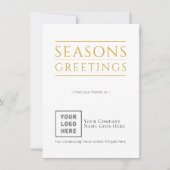 Seizoenen Groetings Moderne Zaken Feestdagenkaart (Voorkant)