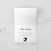 Seizoenen Groetjes Boom Sneeuw Zakelijke Vakantie  Feestdagen Kaart (Binnen)