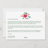 SEIZOENEN GROETJES Hand-getrokken AANGEPASTE FOTO Feestdagenkaart (Achterkant)