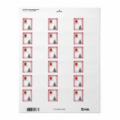 Seizoenen Groetjes Holly Christmas Tree 2-tone Pin Etiket (Full Sheet)