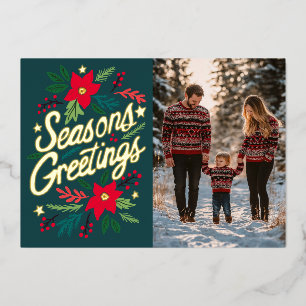 SEIZOENEN GROETJES KERST FEESTDAGEN AANGEPASTE FOT