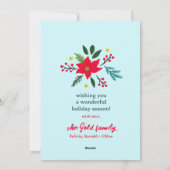 SEIZOENEN GROETJES KERST FEESTDAGEN AANGEPASTE FOT FEESTDAGENKAART (Achterkant)