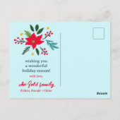 SEIZOENEN GROETJES Kerstvakantie Xmas CUSTOM Briefkaart (Achterkant)