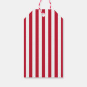 Seizoenen Groetjes Vakantie Kerst Rood Wit Cadeaulabel (Achterkant)