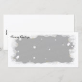 Seizoenen Grondes Witrozen Feestdagenkaart (Voorkant / Achterkant)