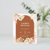 Seizoenen Herfst Aarden Mix Boho Bloemige Trouwfee (Staand voorkant)