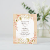 Seizoenen Herfst Aardetoneel Boho Bloemen Bruiloft (Staand voorkant)