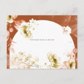 Seizoenen Herfst Aardetoneel Mix Boho Bloemen Brui Briefkaart (Achterkant)