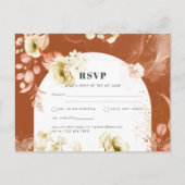 Seizoenen Herfst Aardetoneel Mix Boho Bloemen Brui Briefkaart (Voorkant)