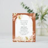 Seizoenen Herfst Aardetoneel Mix Boho Bloemige Bru (Staand voorkant)