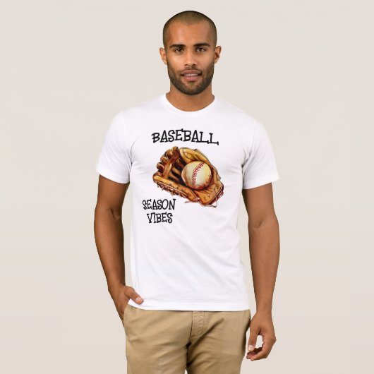 Seizoenen honkbal t-shirt (Voorkant volledig)