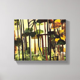 Seizoenen II. Papiersnijden door Therese Kramer Canvas Afdruk