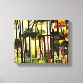 Seizoenen II. Papiersnijden door Therese Kramer Canvas Afdruk