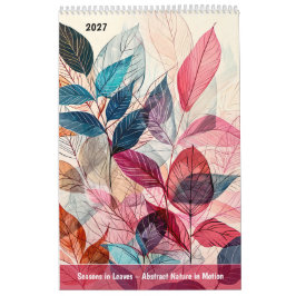 Seizoenen in Bladeren – Abstracte Natuur in Bewegi Kalender